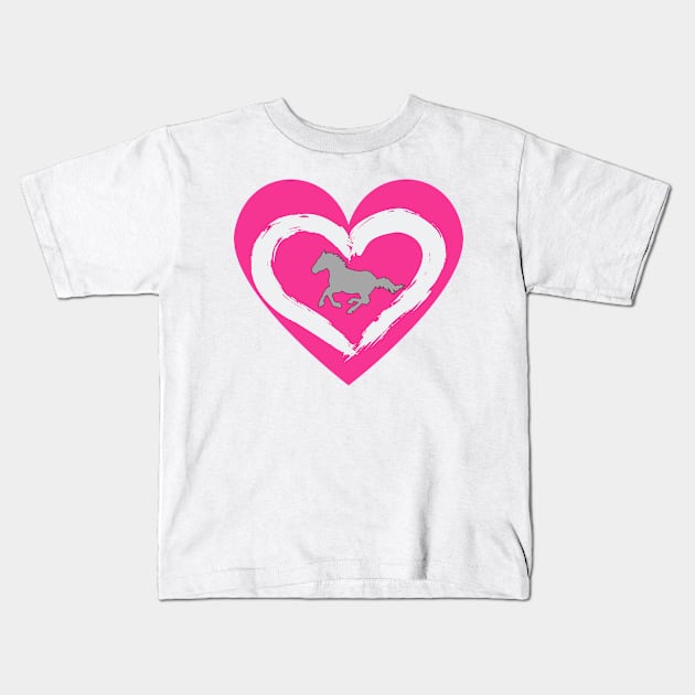 Heart of a Horse Kids T-Shirt by Prairie Ridge Designs